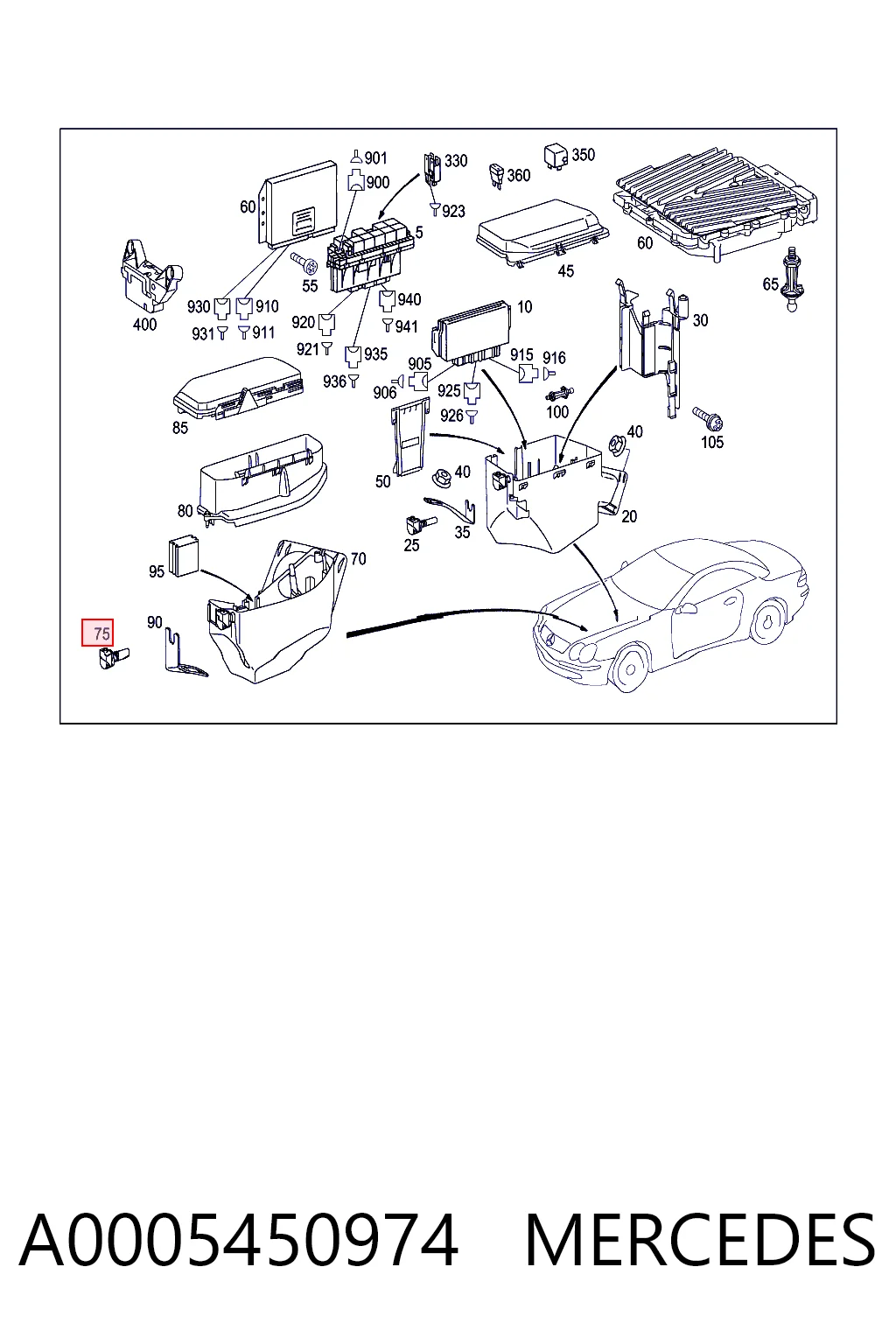 A0005450974 Mercedes