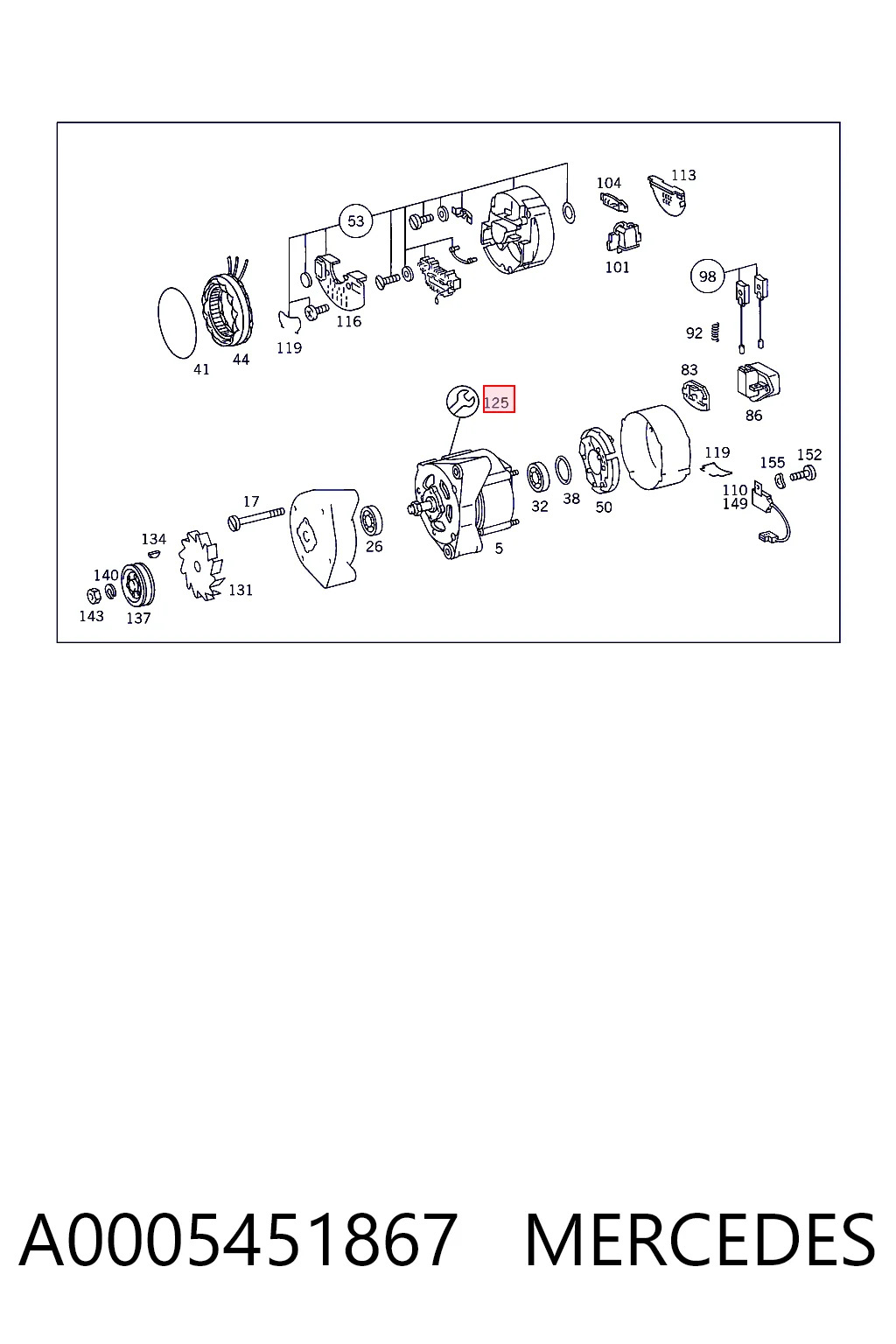 A0005451867 Mercedes