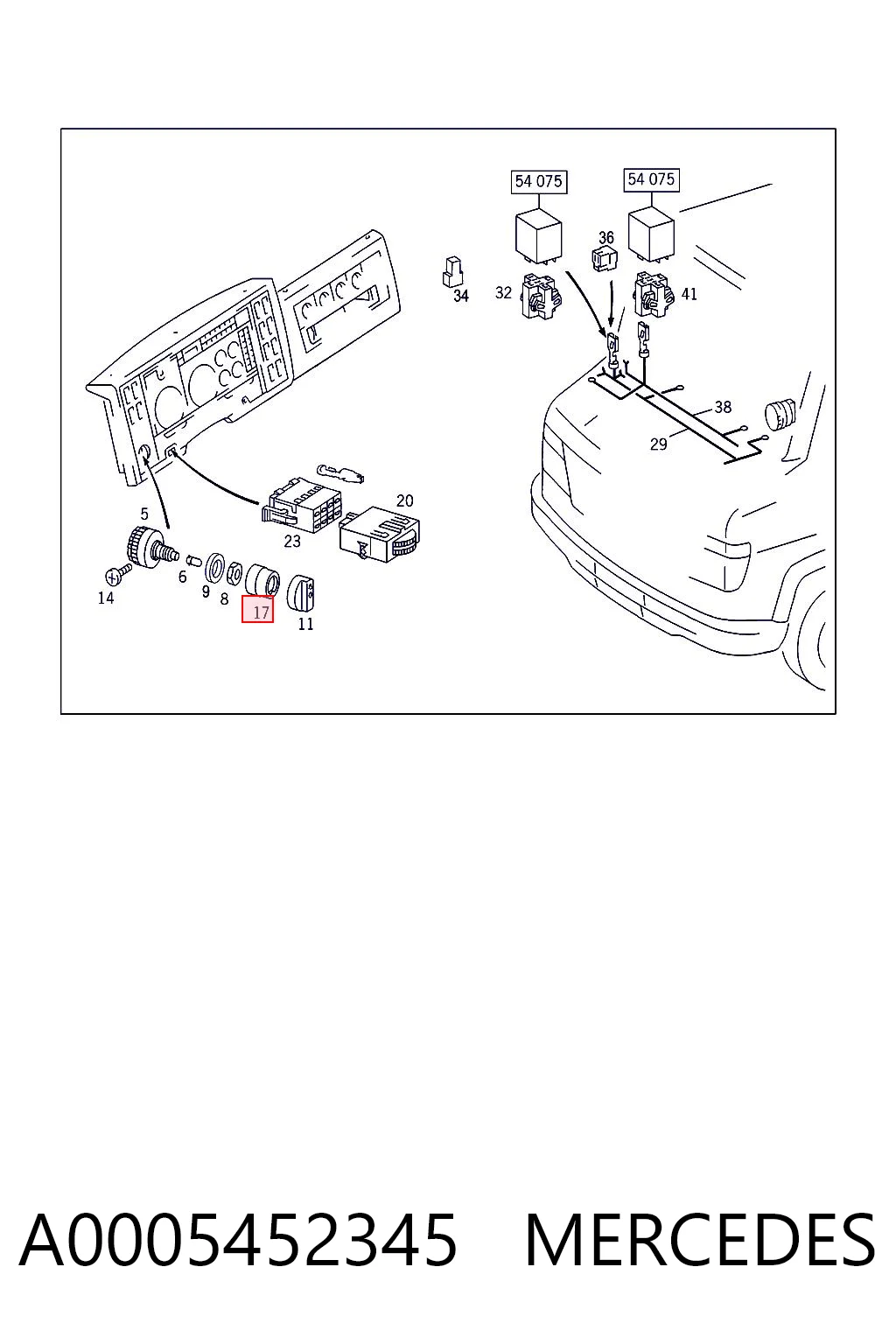 A0005452345 Mercedes