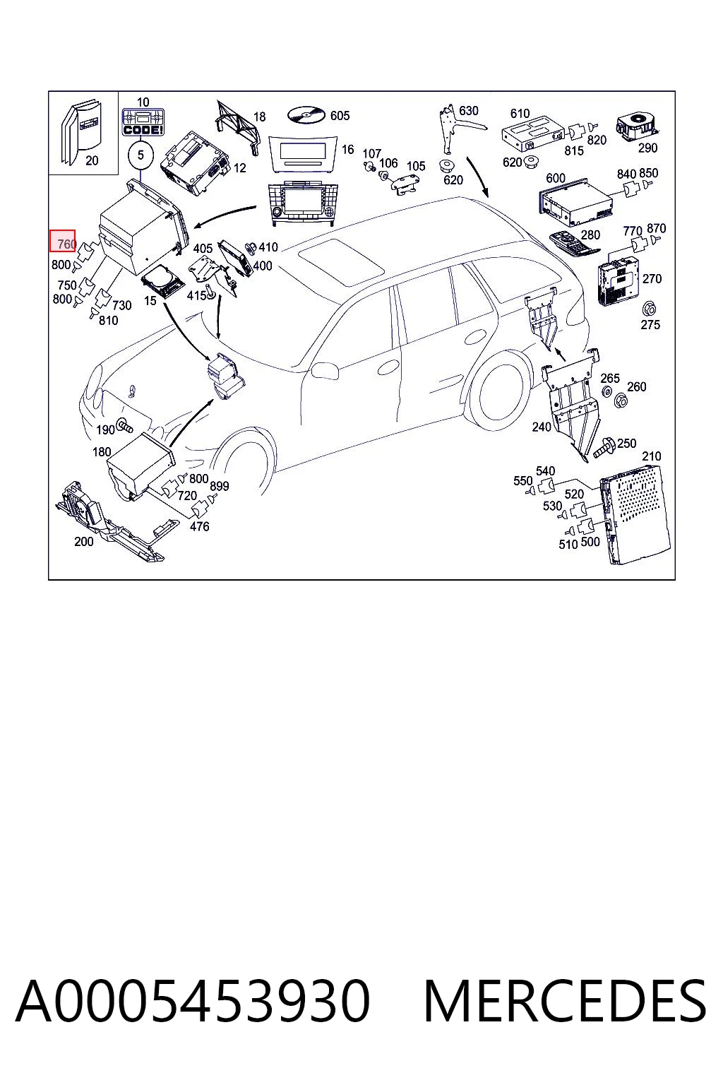 A0005453930 Mercedes