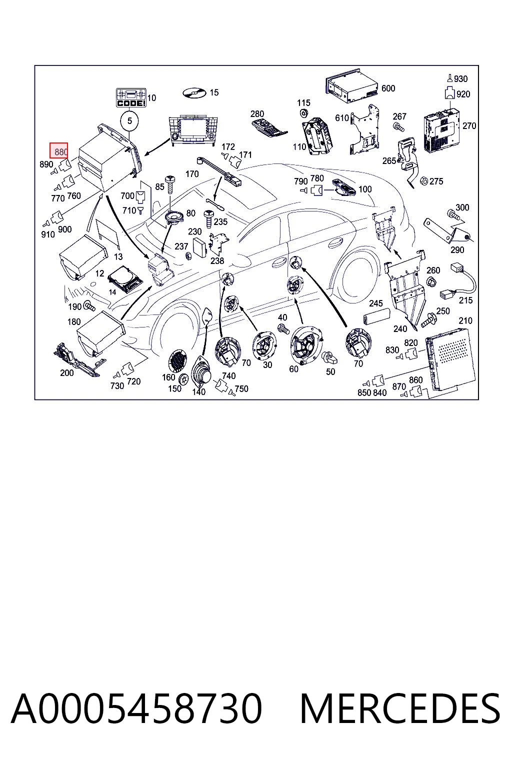 A0005458730 Mercedes