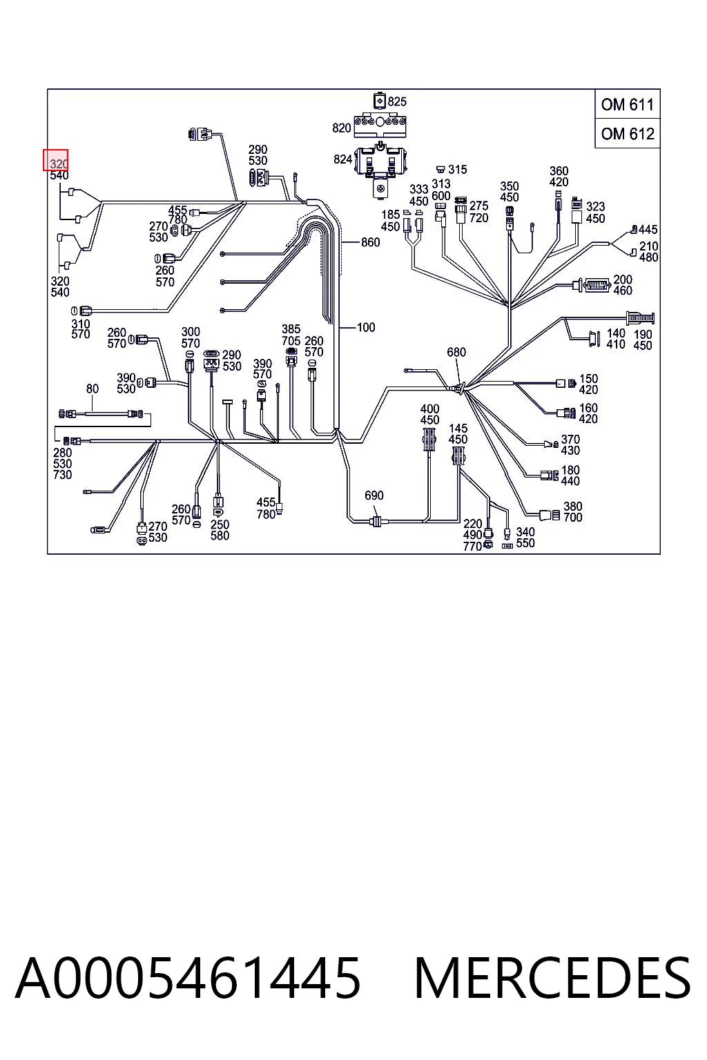 A0005461445 Mercedes