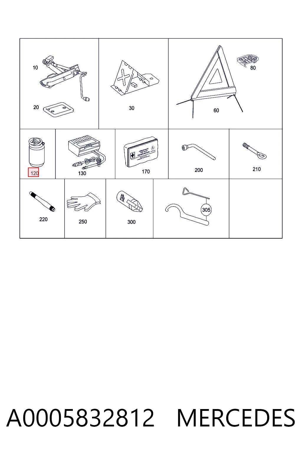 A0005832812 Mercedes