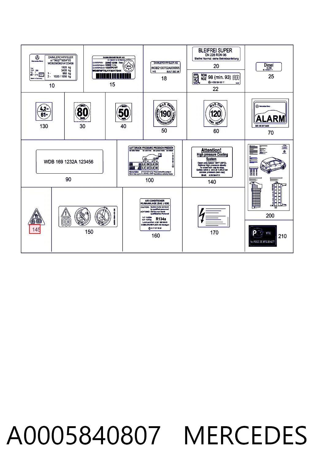 A0005840807 Mercedes