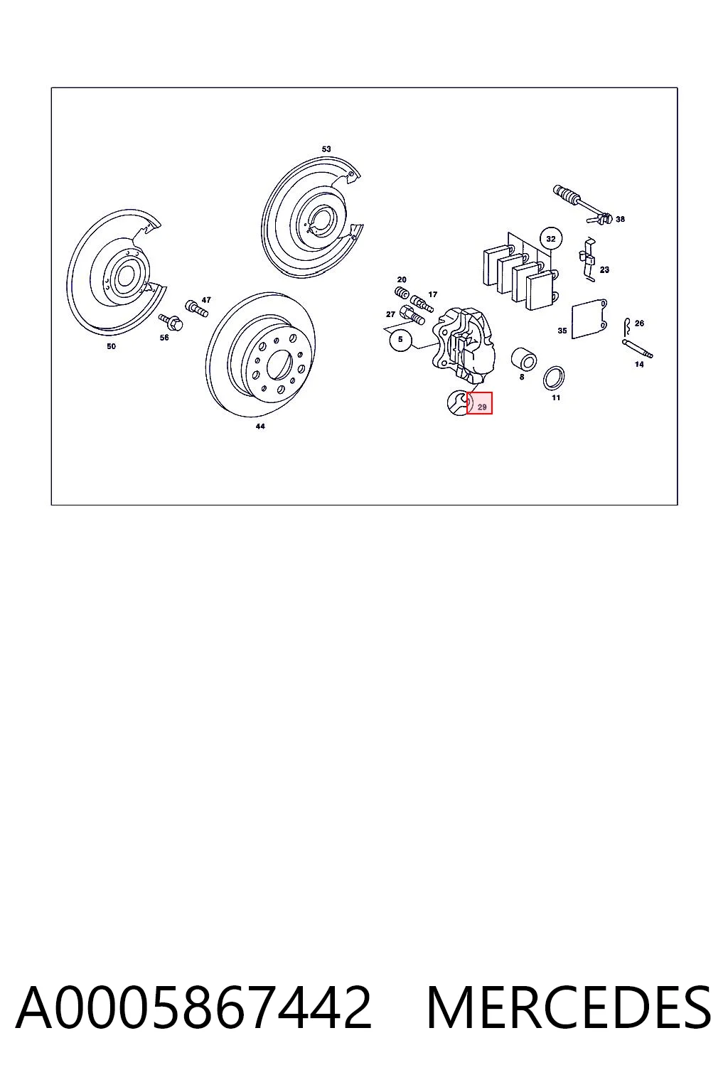 A0005867442 Mercedes