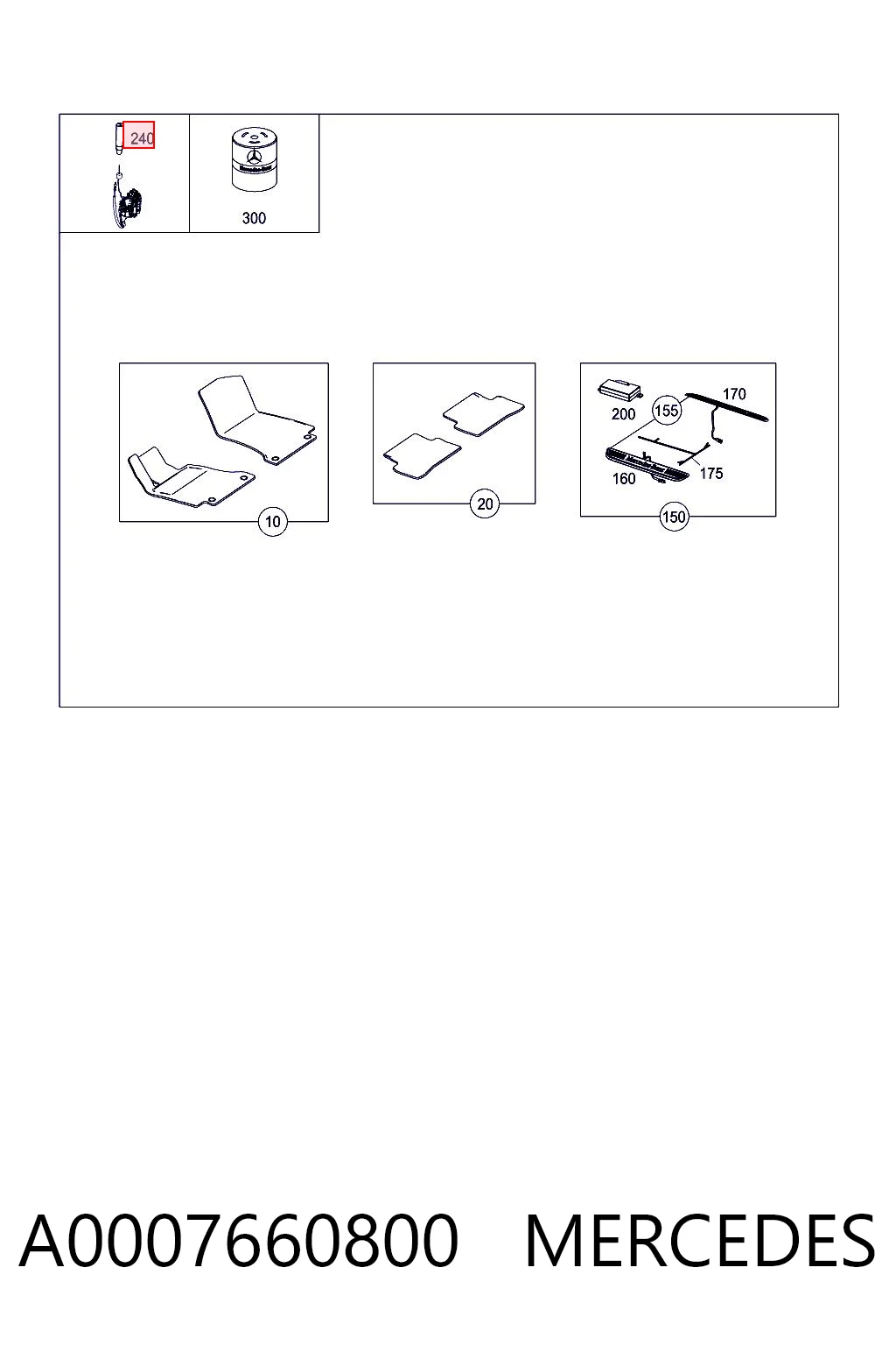 A0007660800 Mercedes