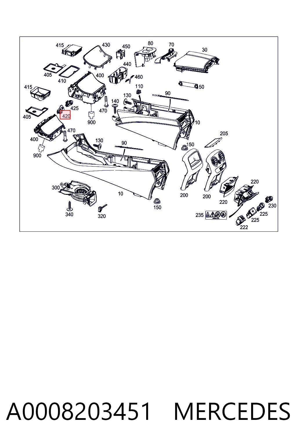 A0008203451 Mercedes