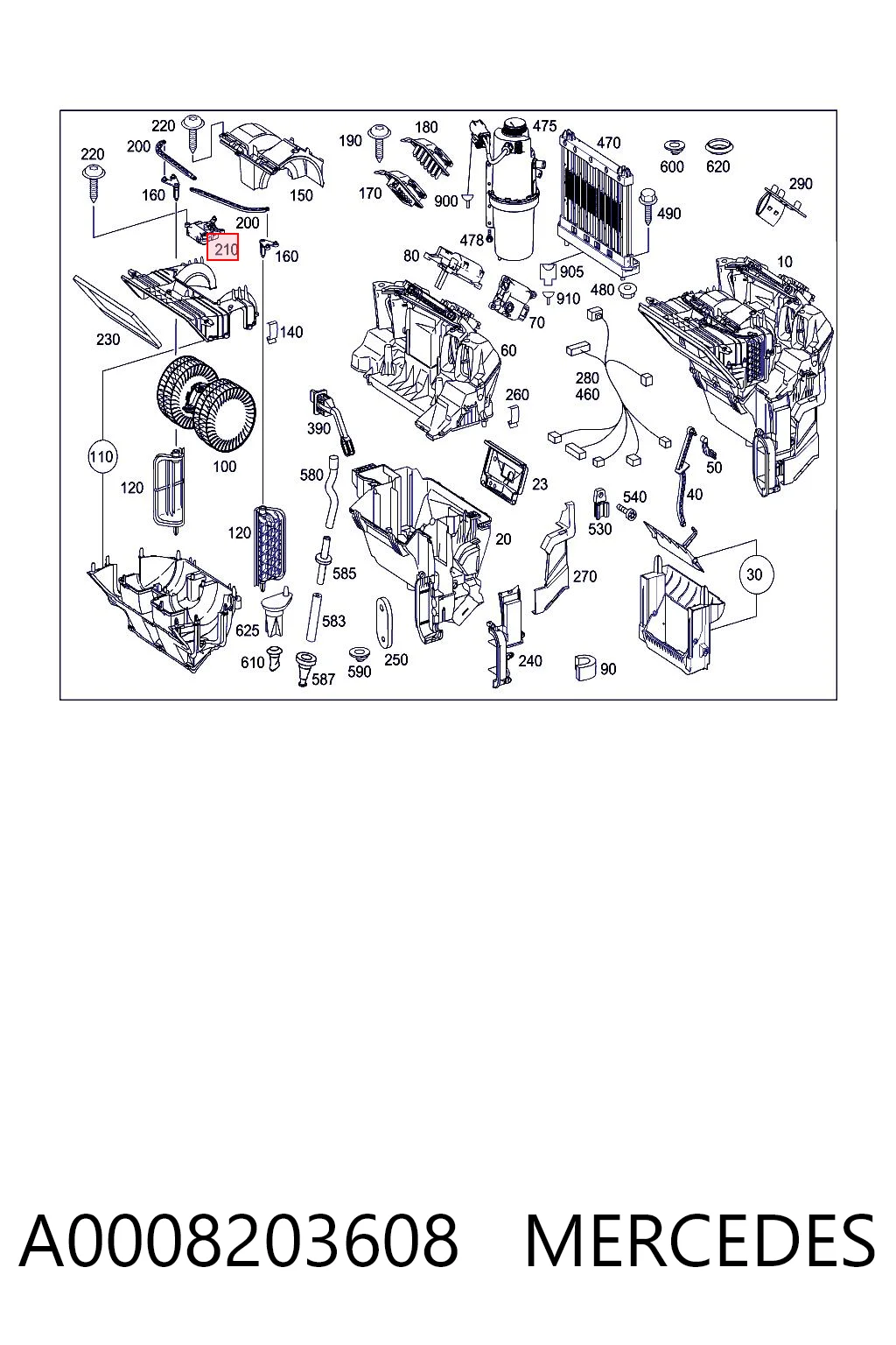 A0008203608 Mercedes