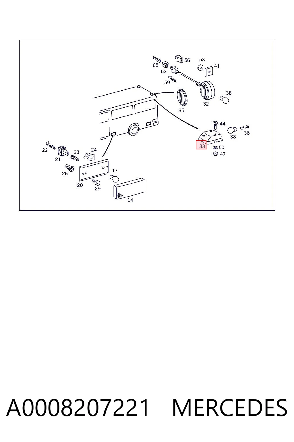 A0008207221 Mercedes