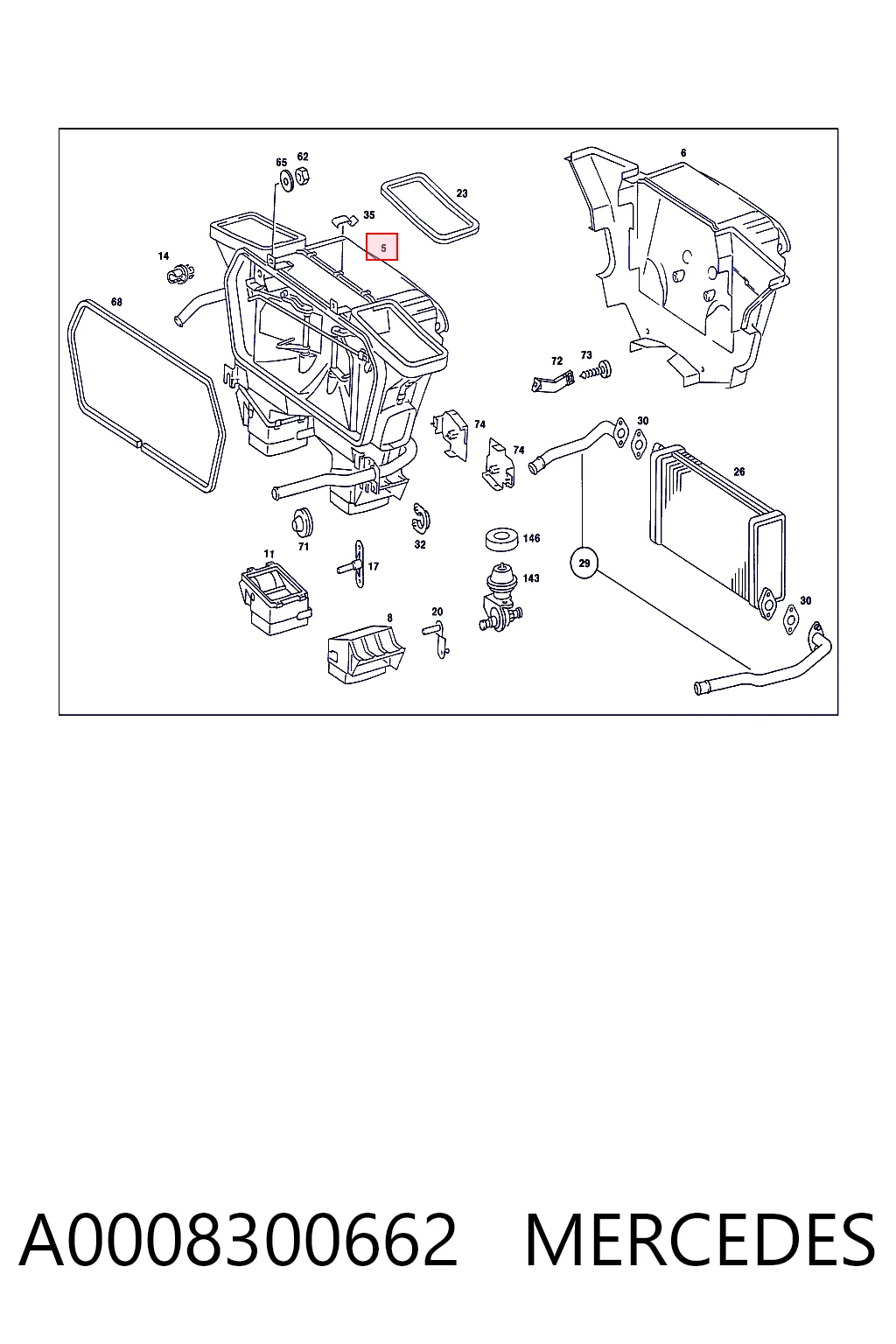 A0008300662 Mercedes