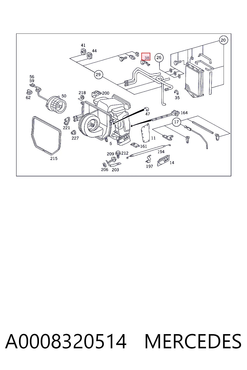 A0008320514 Mercedes