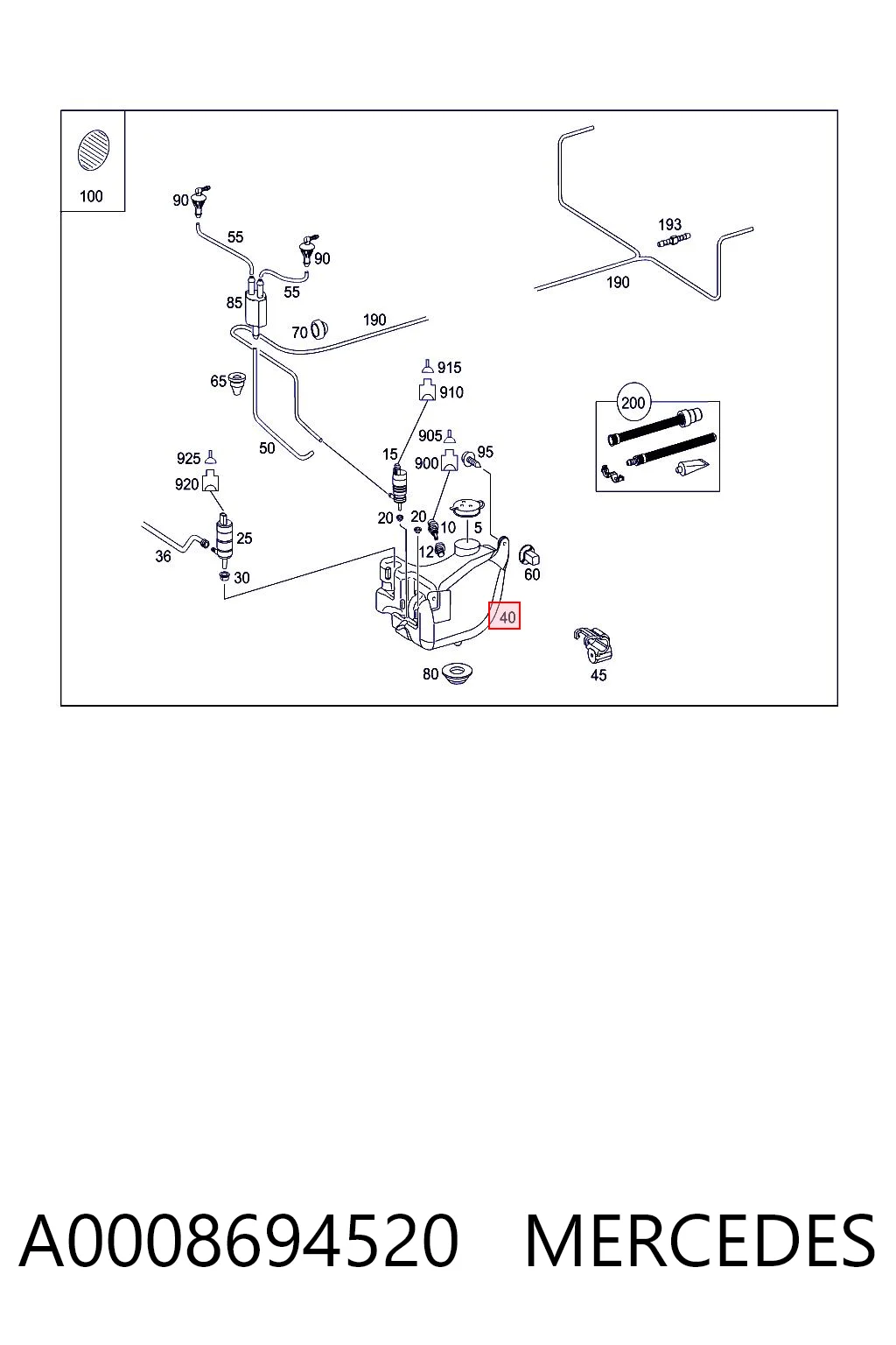 A0008694520 Mercedes