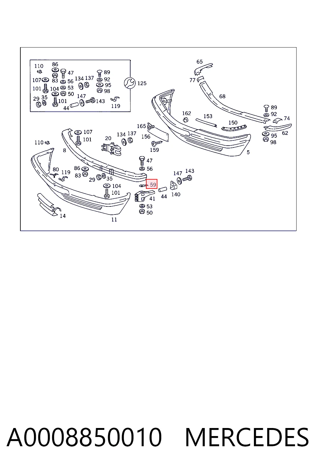 A0008850010 Mercedes