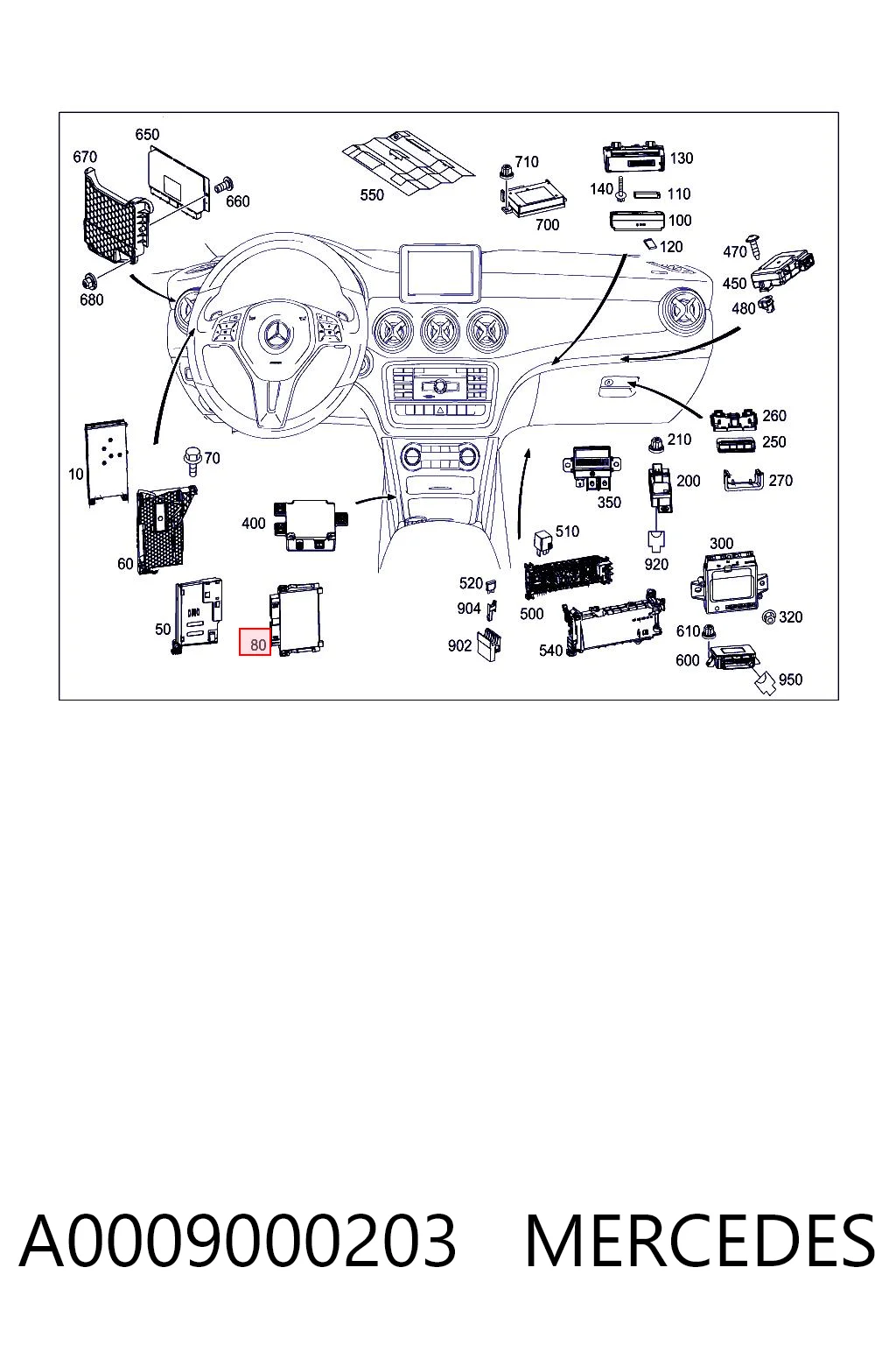 A0009000203 Mercedes
