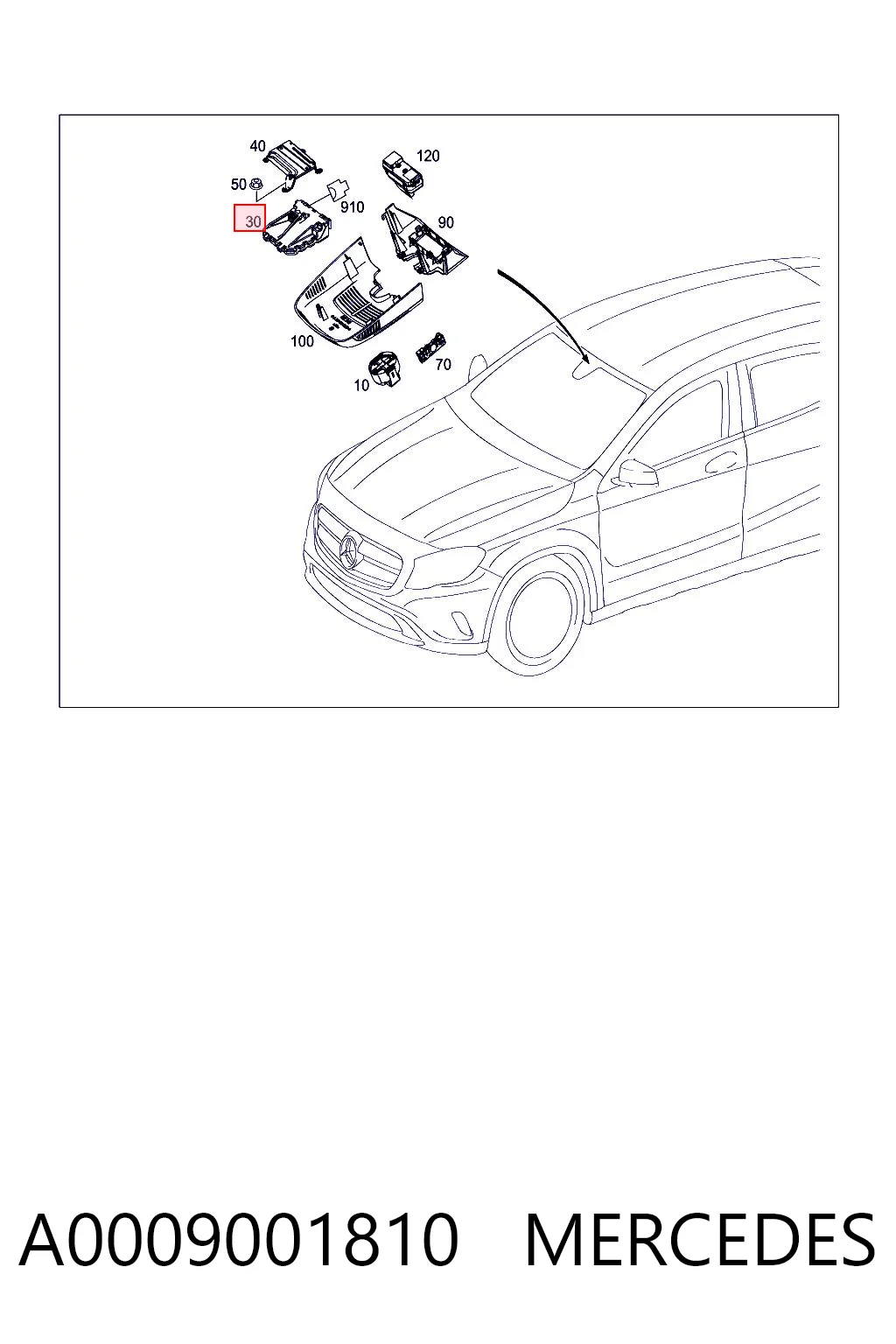 A0009001810 Mercedes