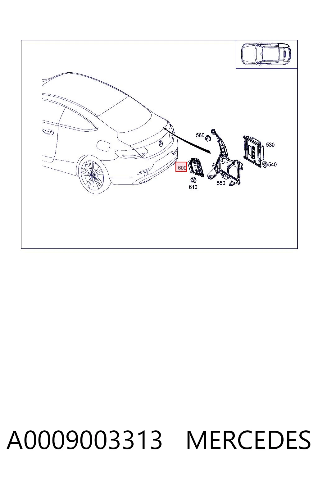 A0009003313 Mercedes