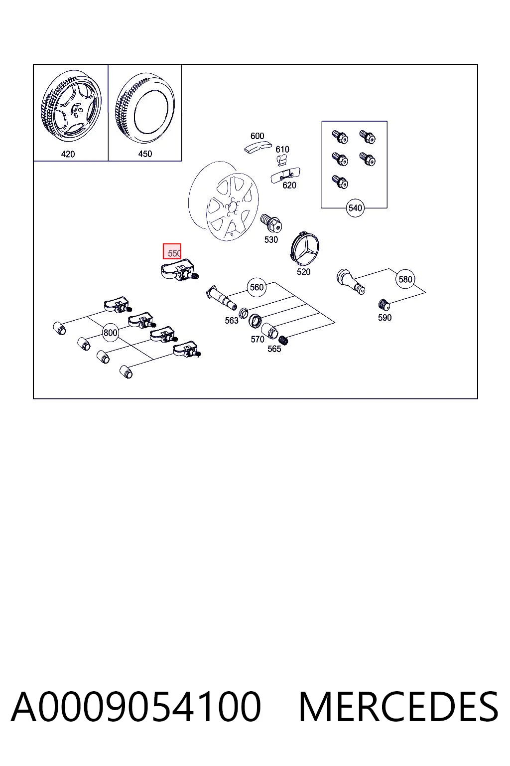 A0009054100 Mercedes