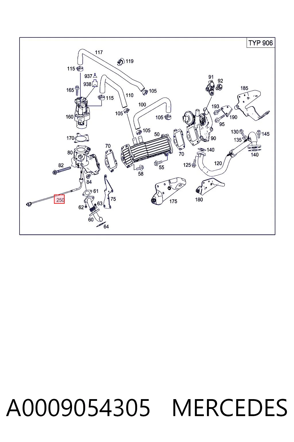 A0009054305 Mercedes