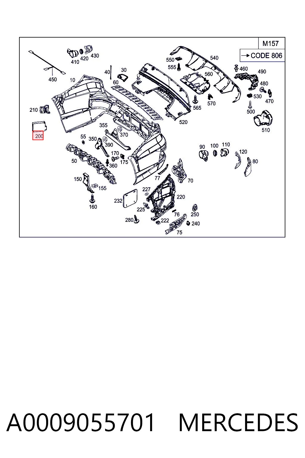 A0009055701 Mercedes