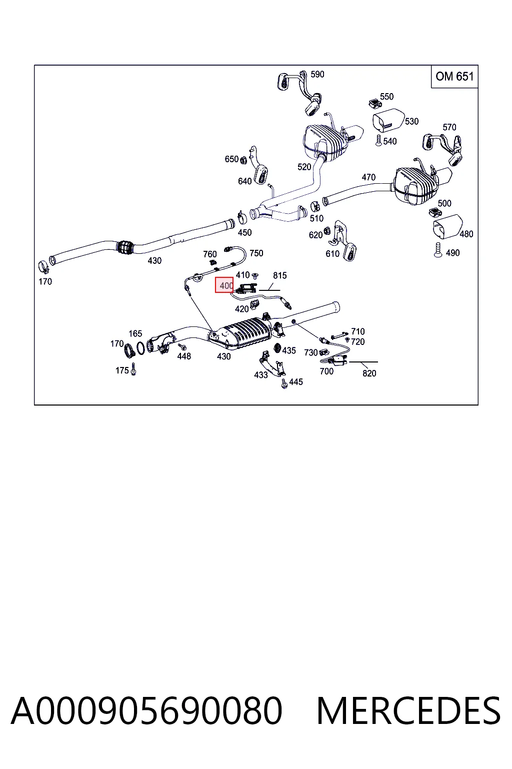 A000905690080 Mercedes