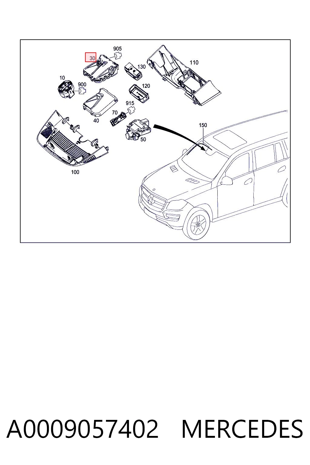 A0009057402 Mercedes