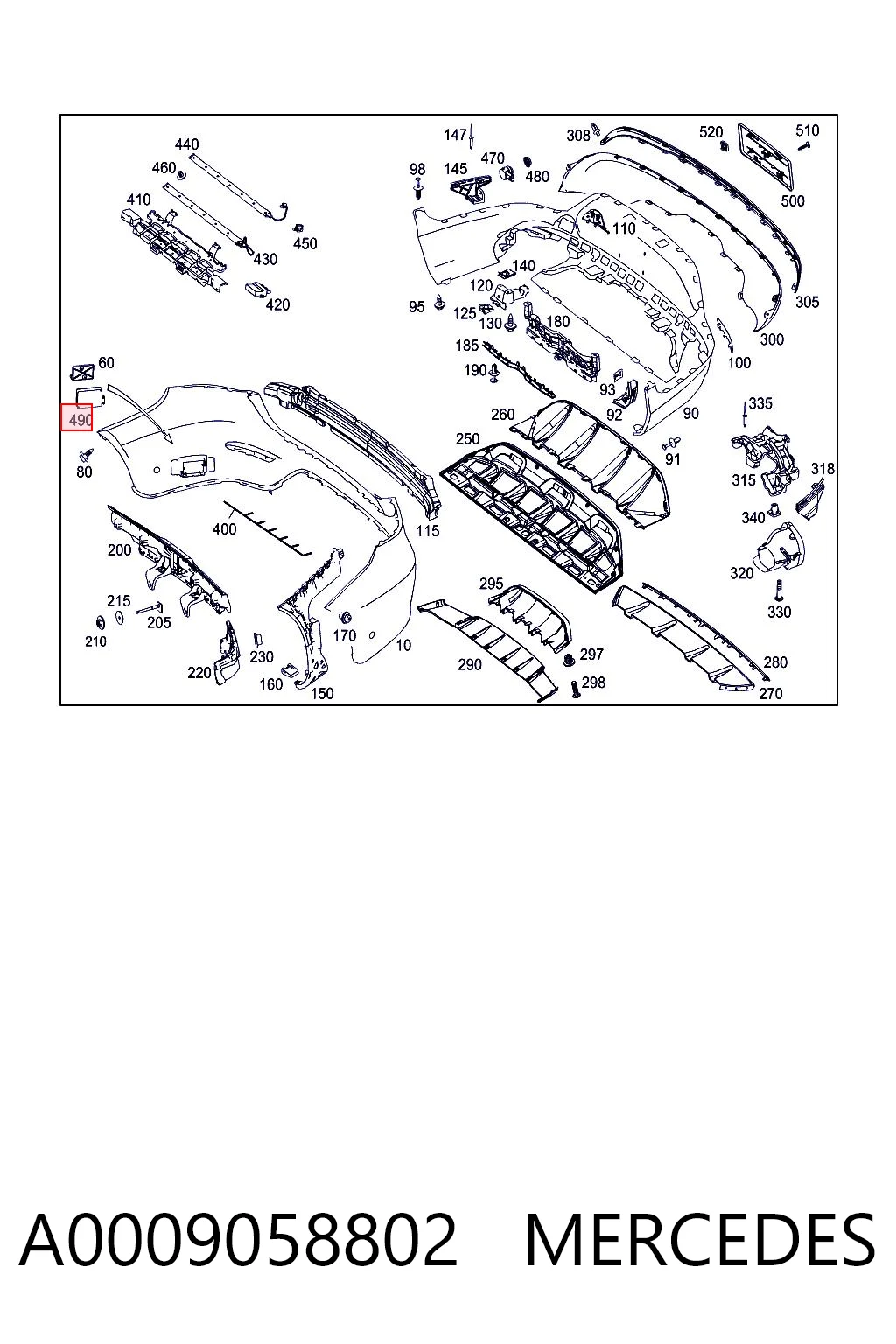 A0009058802 Mercedes