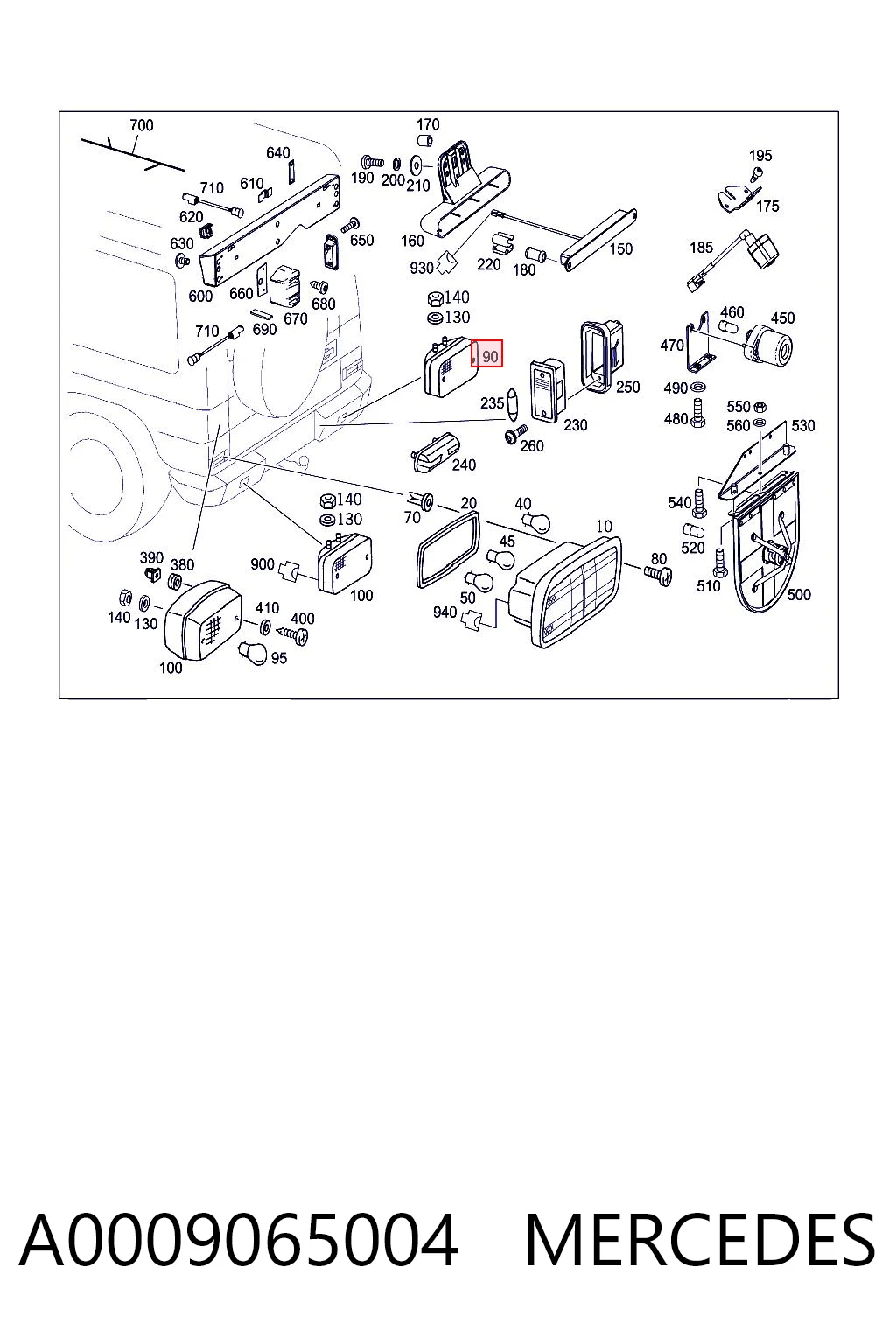 A0009065004 Mercedes