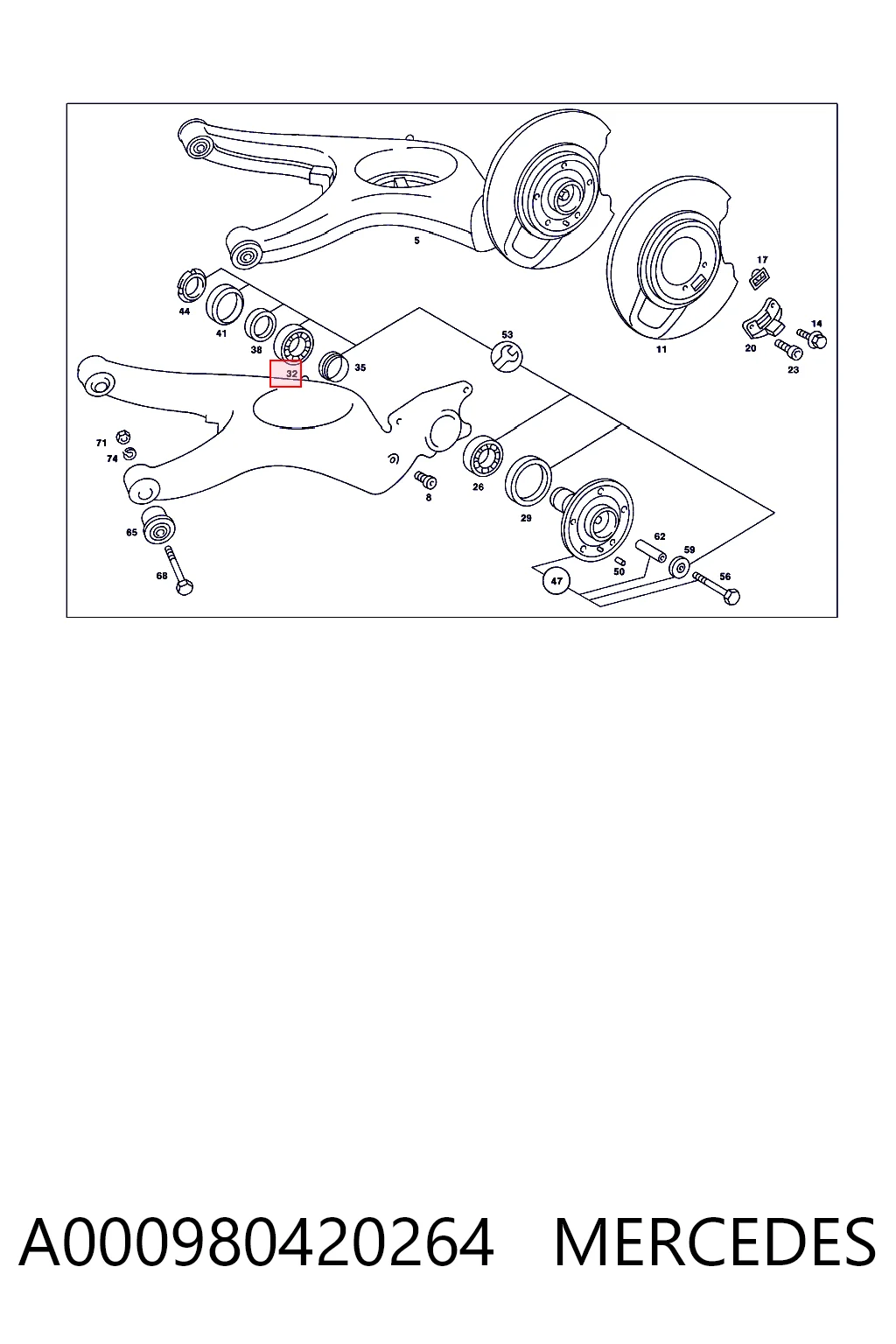 Rolamento interno de cubo dianteiro Porsche 113517185C preço, a partir de 15,02 USD
