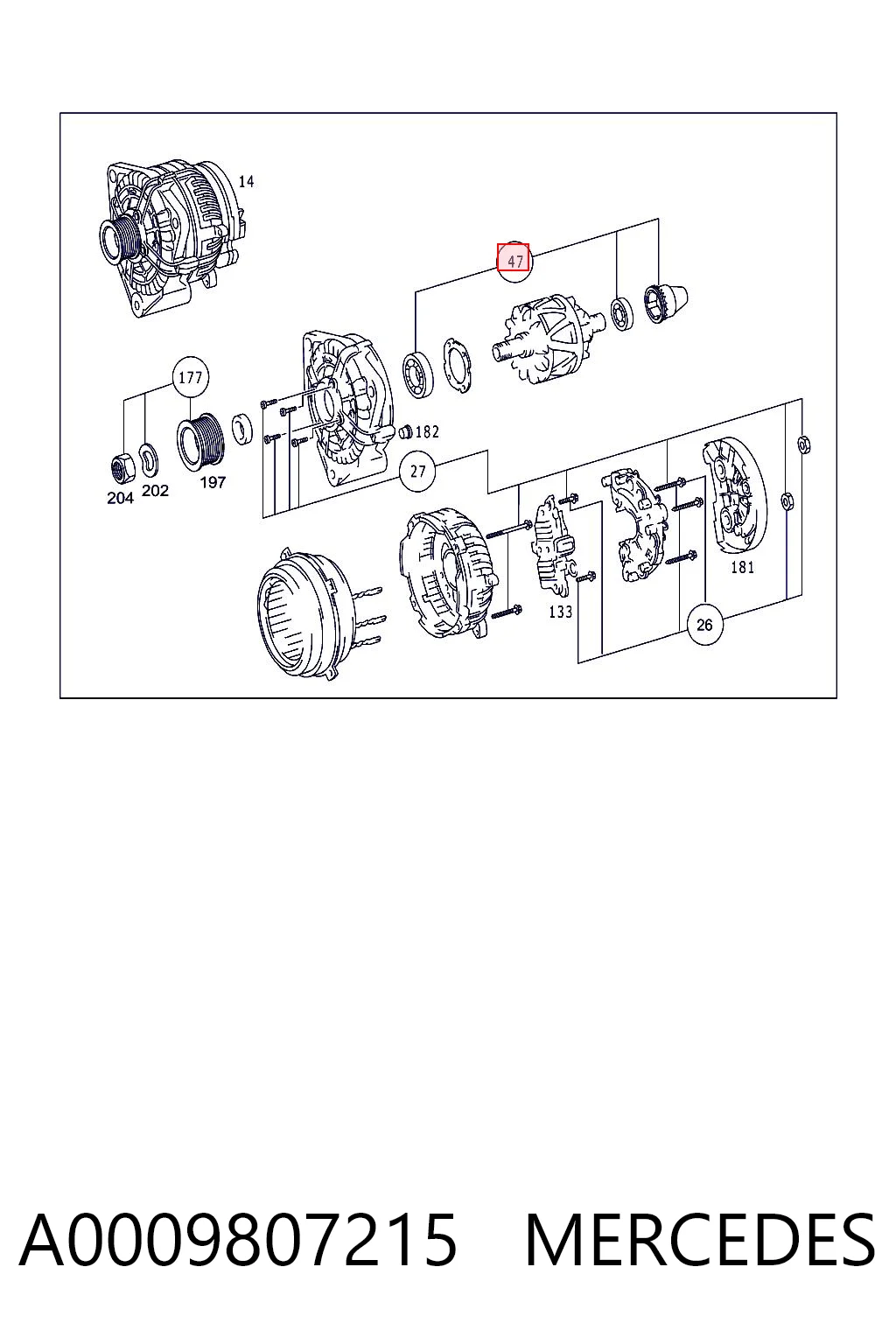 A0009807215 Mercedes