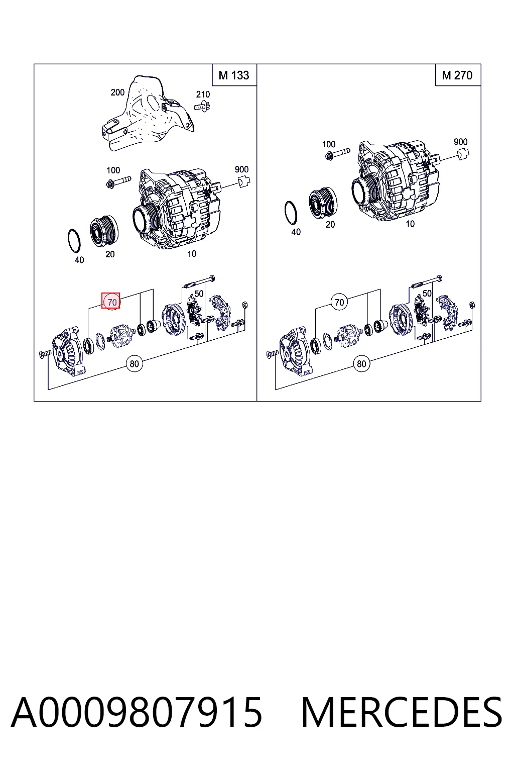 A0009807915 Mercedes