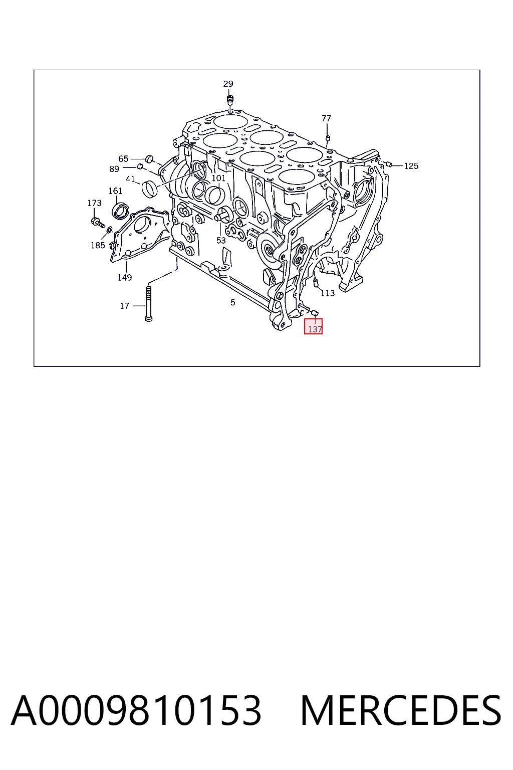 A0009810153 Mercedes