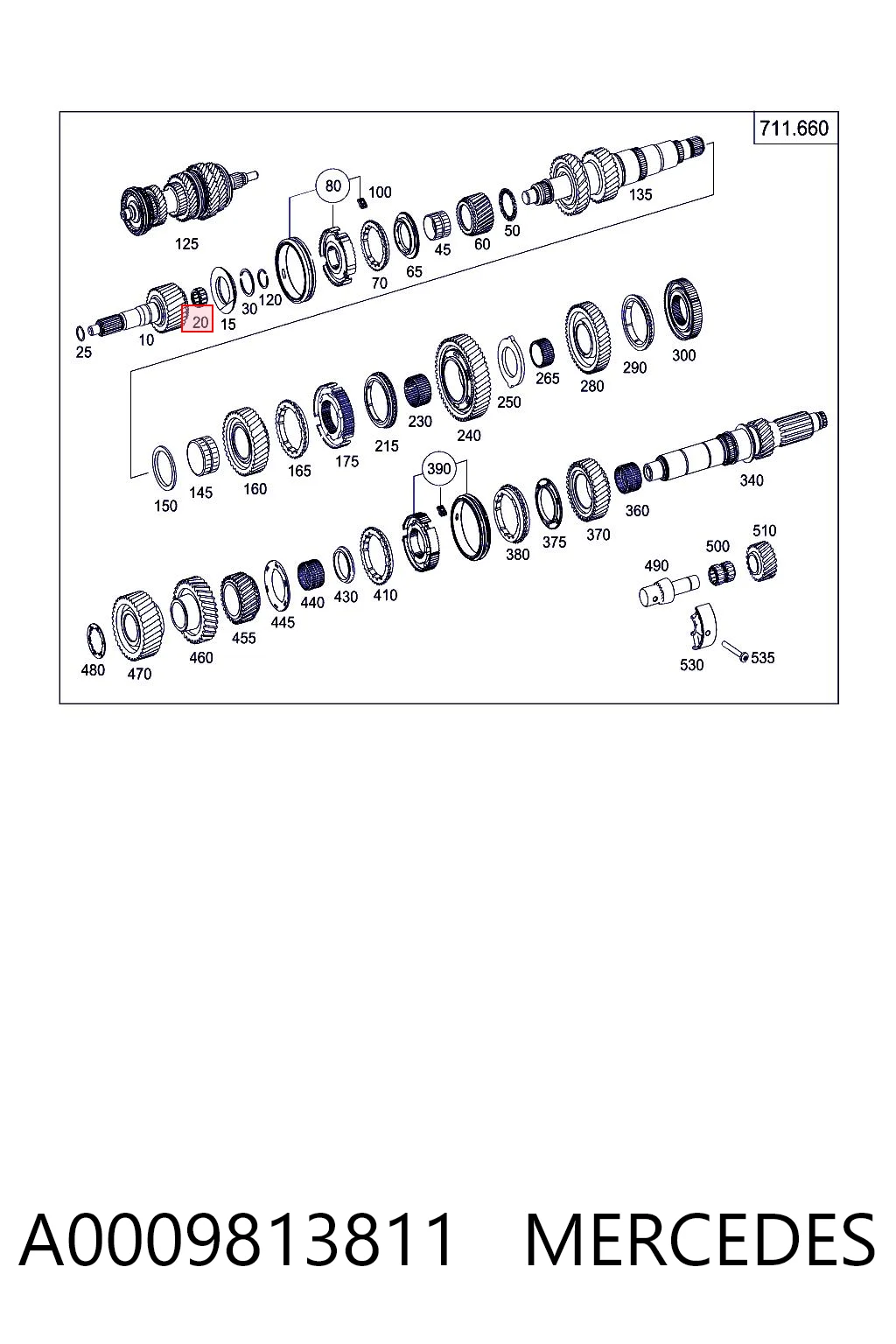 A0009813811 Mercedes