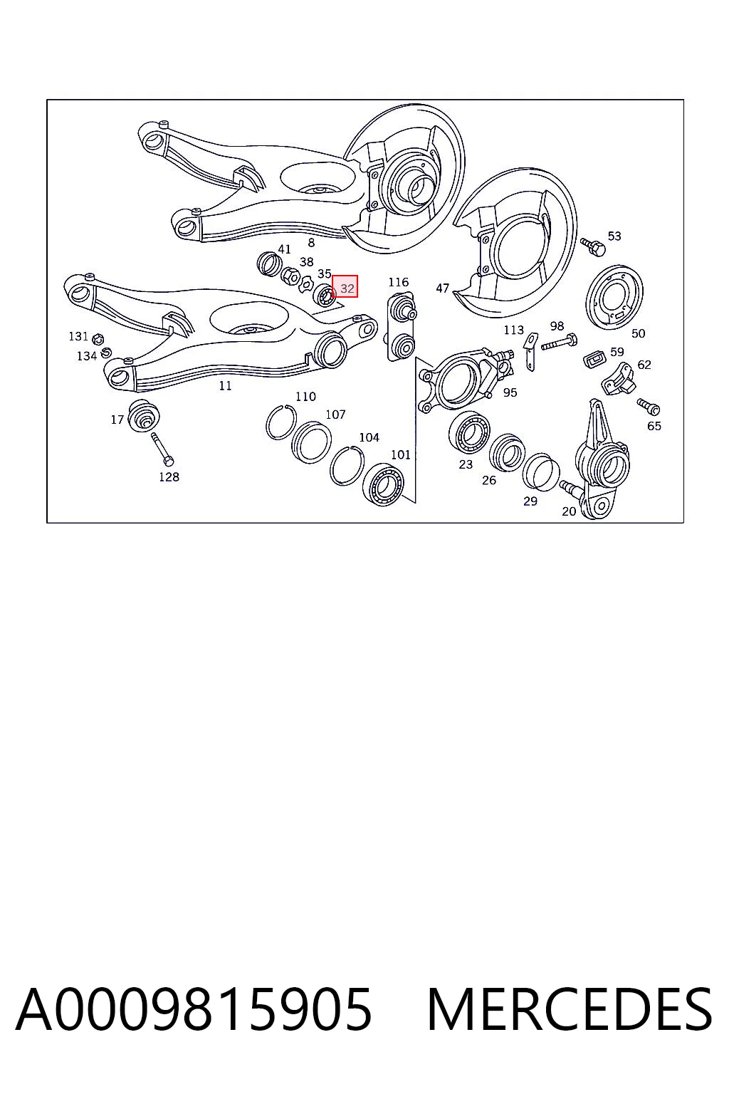 A0009815905 Mercedes