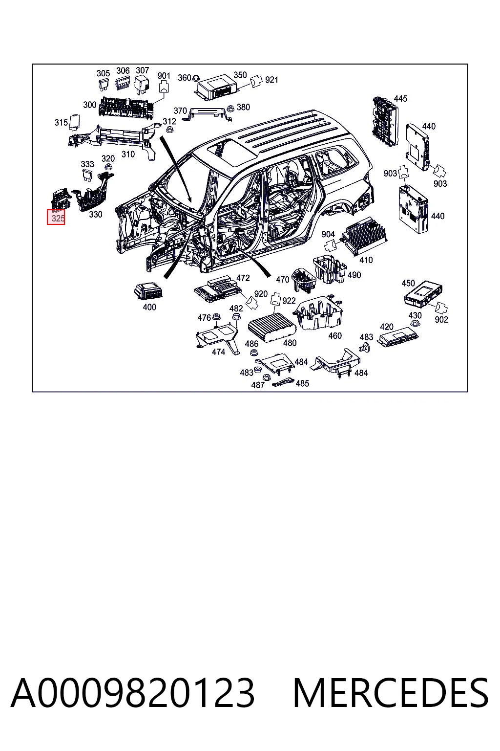 A0009820123 Mercedes