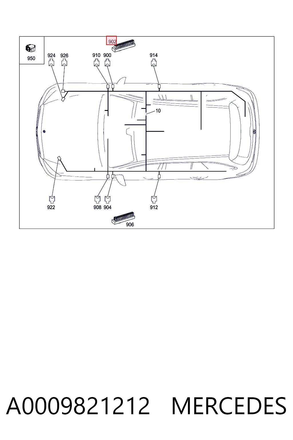 A0009821212 Mercedes