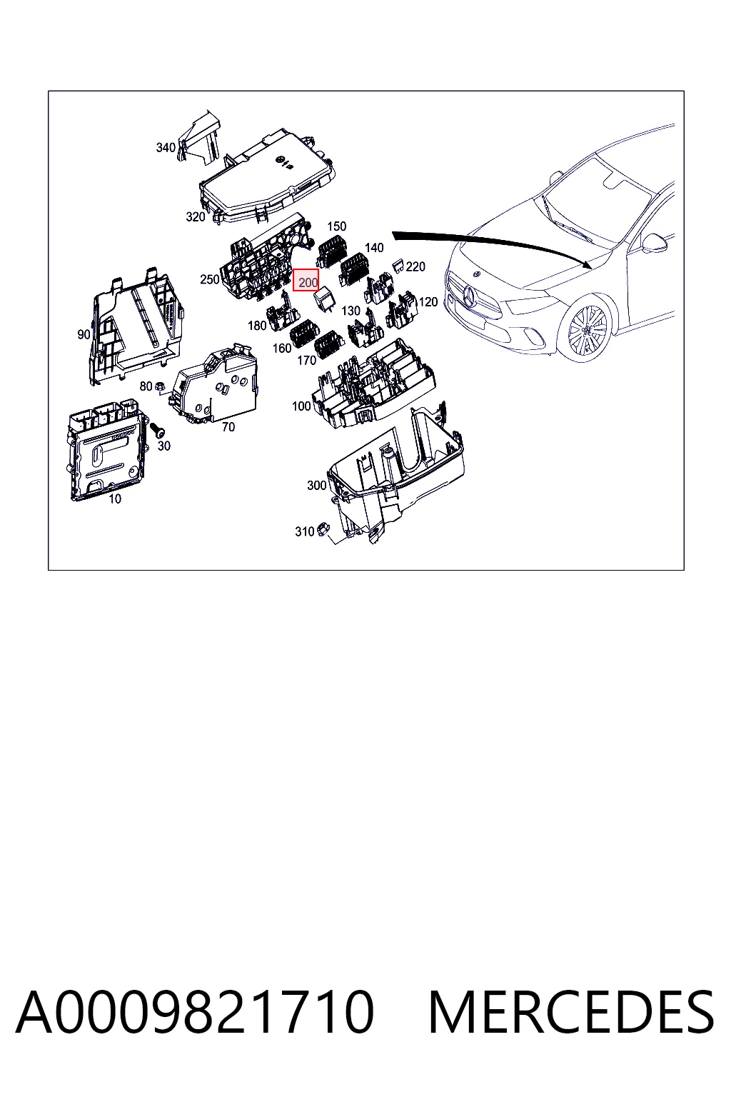 A0009821710 Mercedes