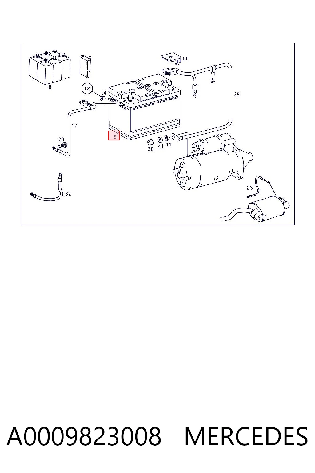A0009823008 Mercedes