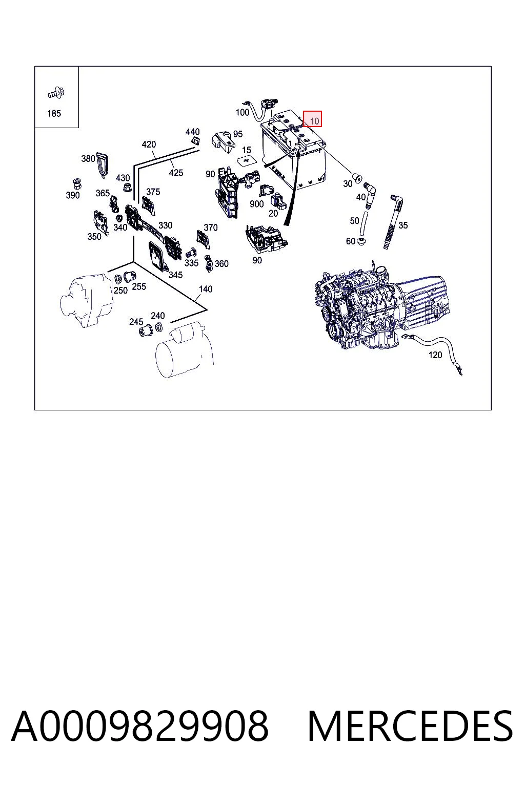 A0009829908 Mercedes