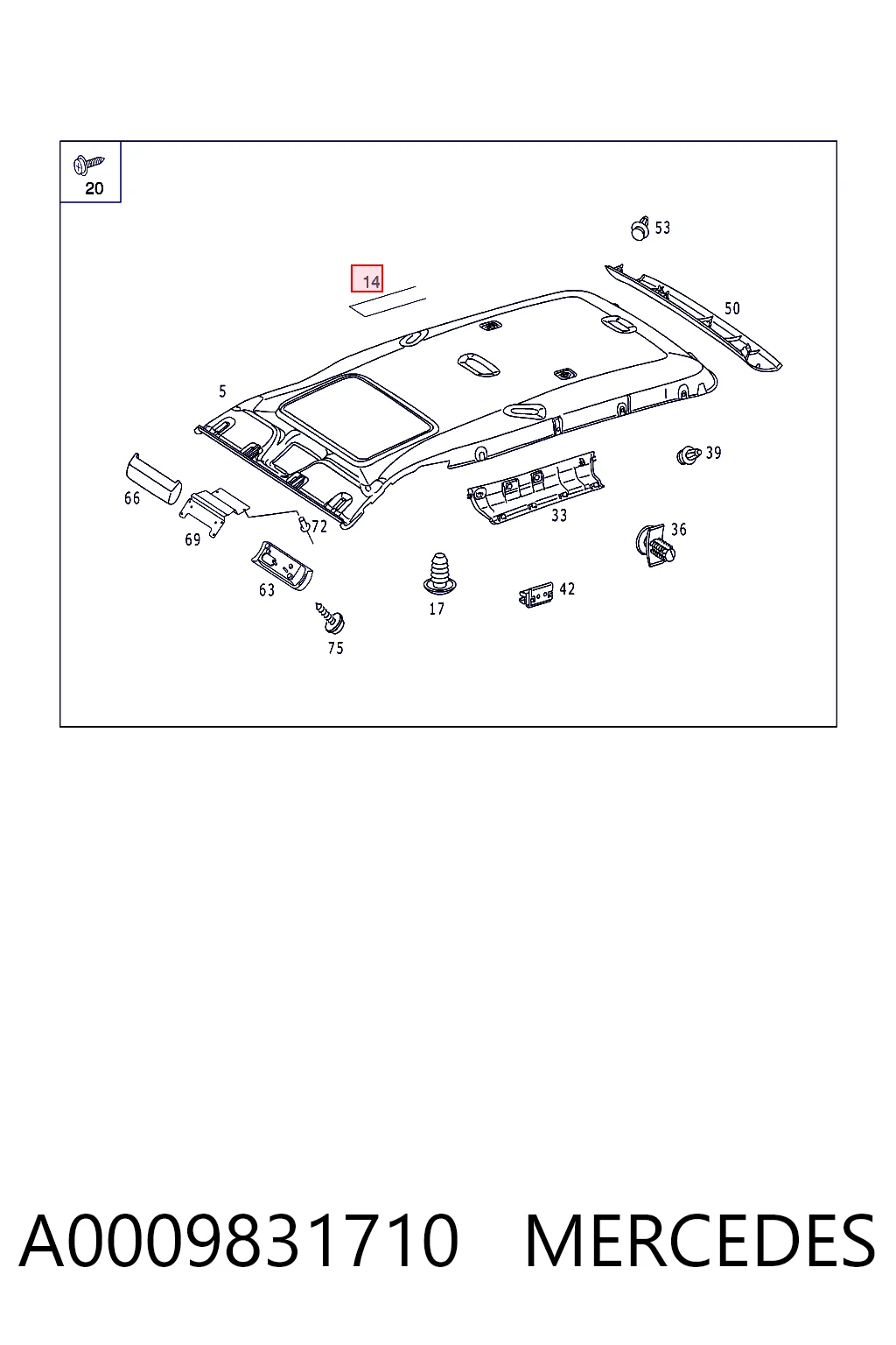 A0009831710 Mercedes