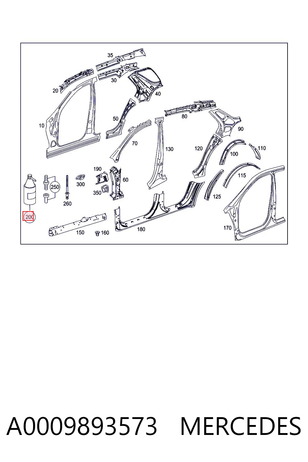 A0009893573 Mercedes