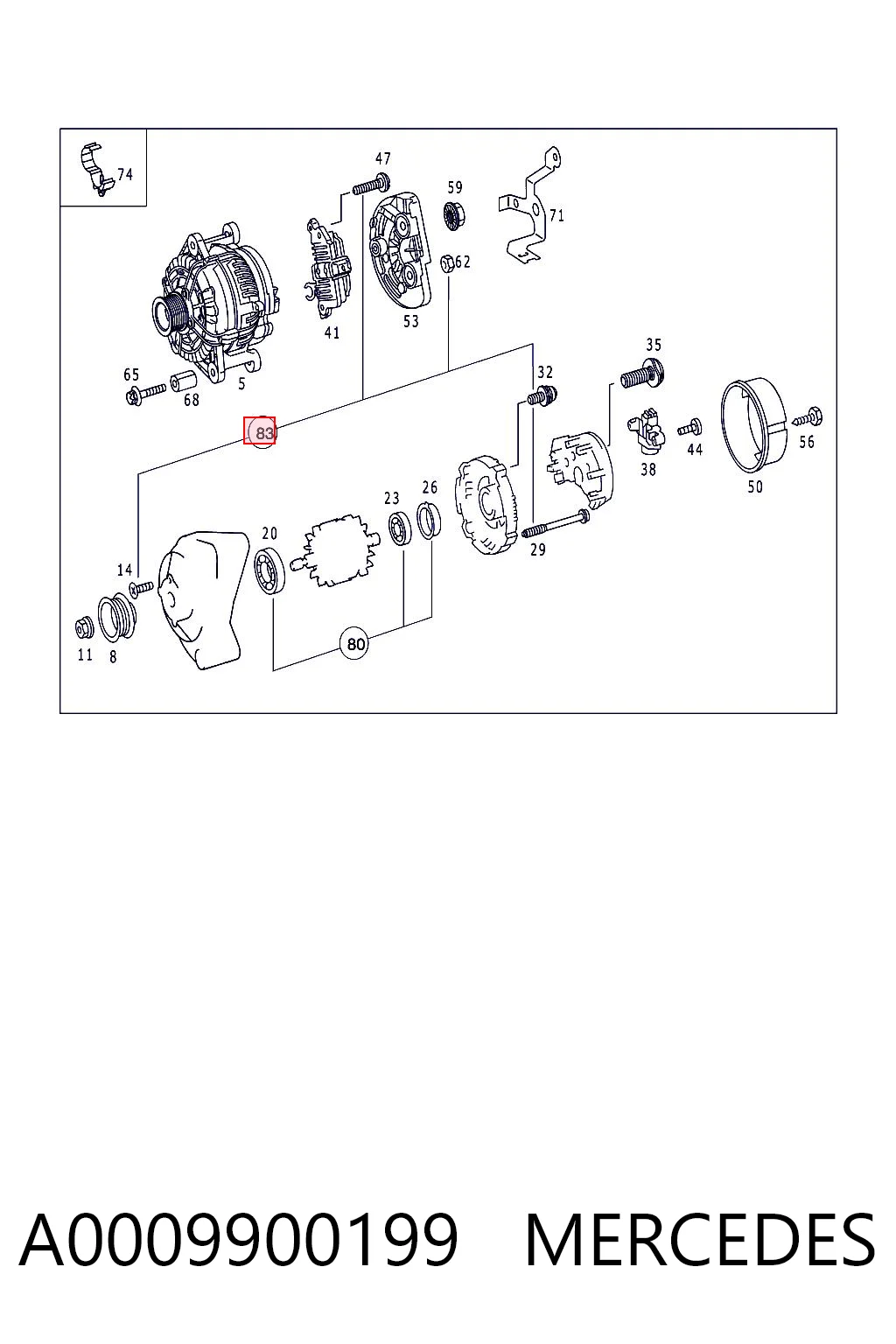 A0009900199 Mercedes