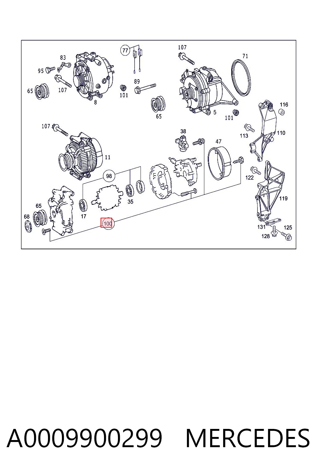 A0009900299 Mercedes