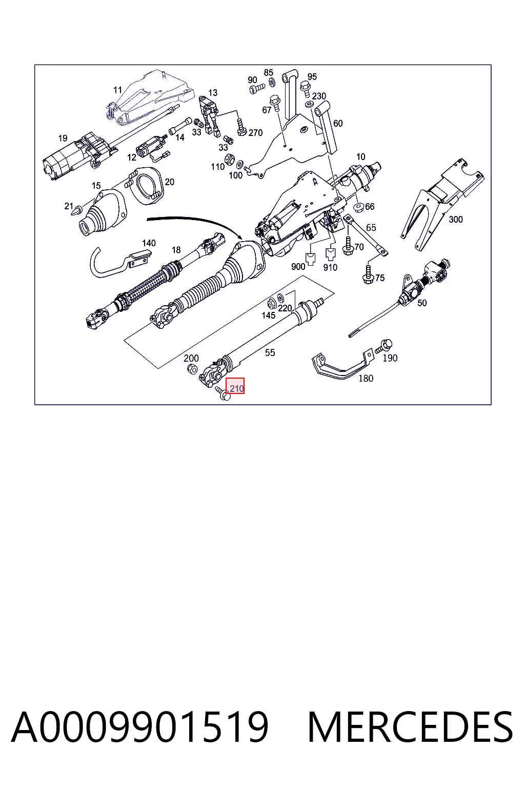 A0009901519 Mercedes
