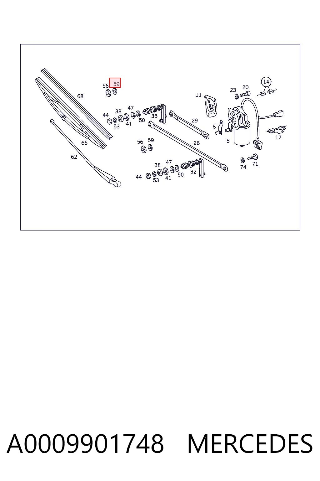 A0009901748 Mercedes