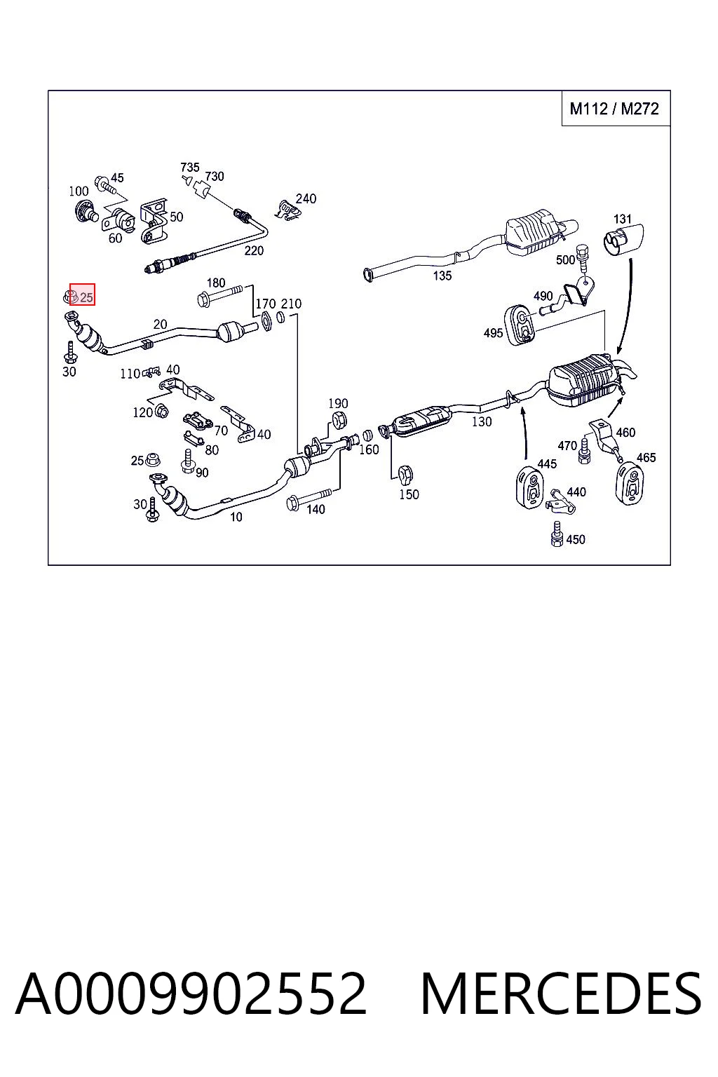 A0009902552 Mercedes
