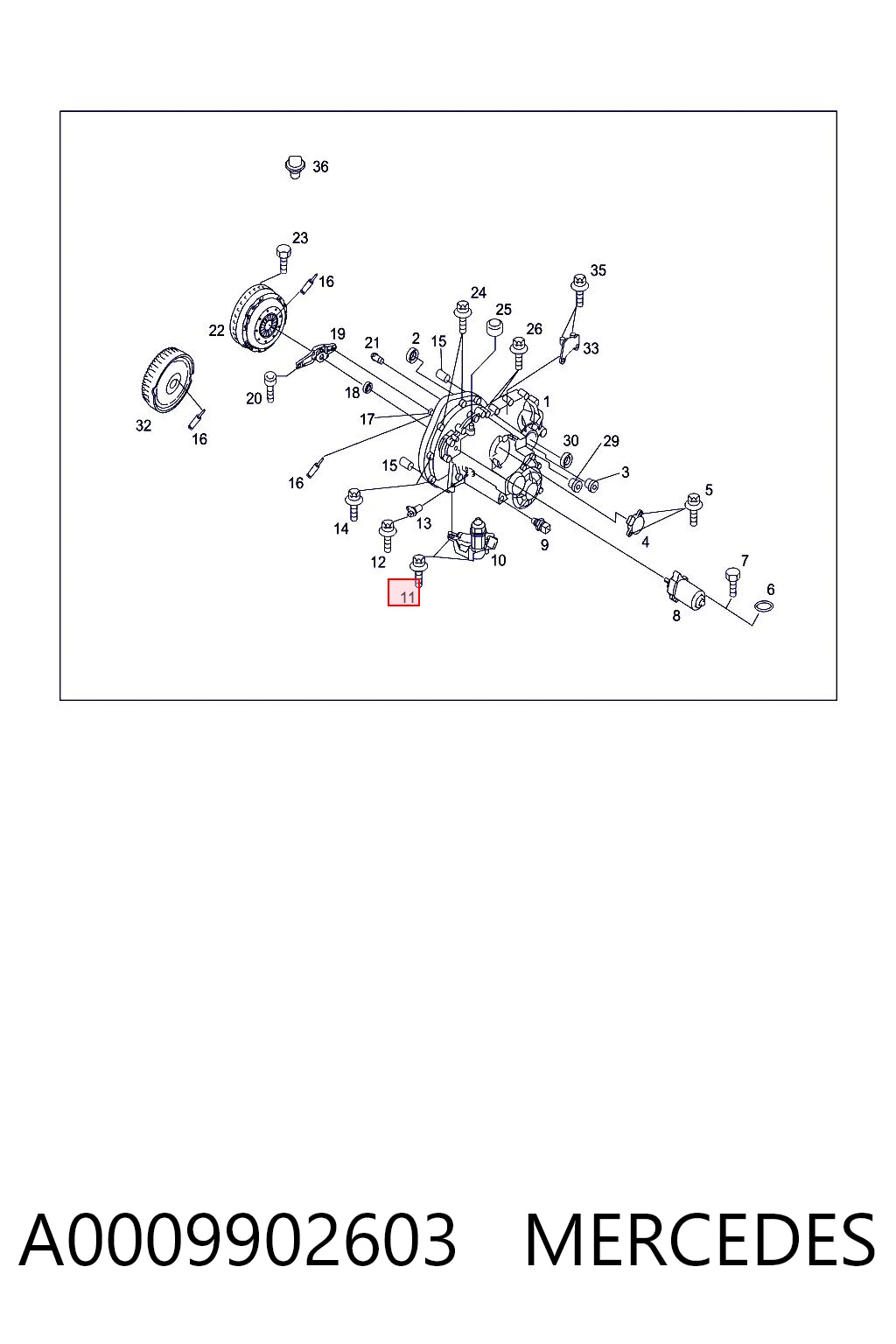 A0009902603 Mercedes