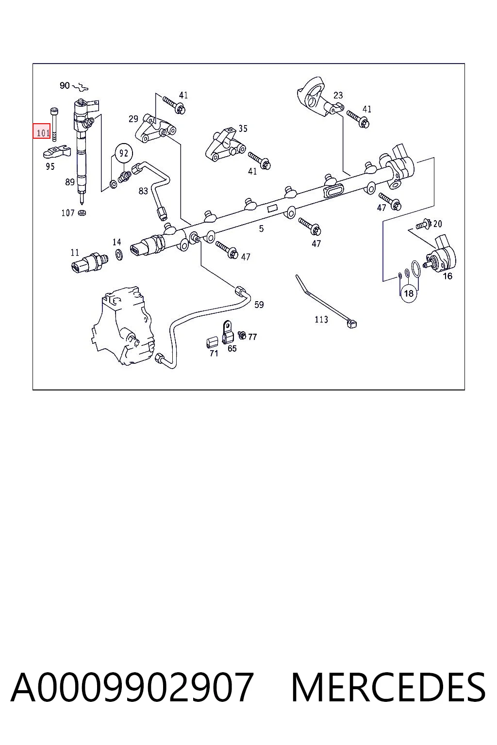 A0009902907 Mercedes
