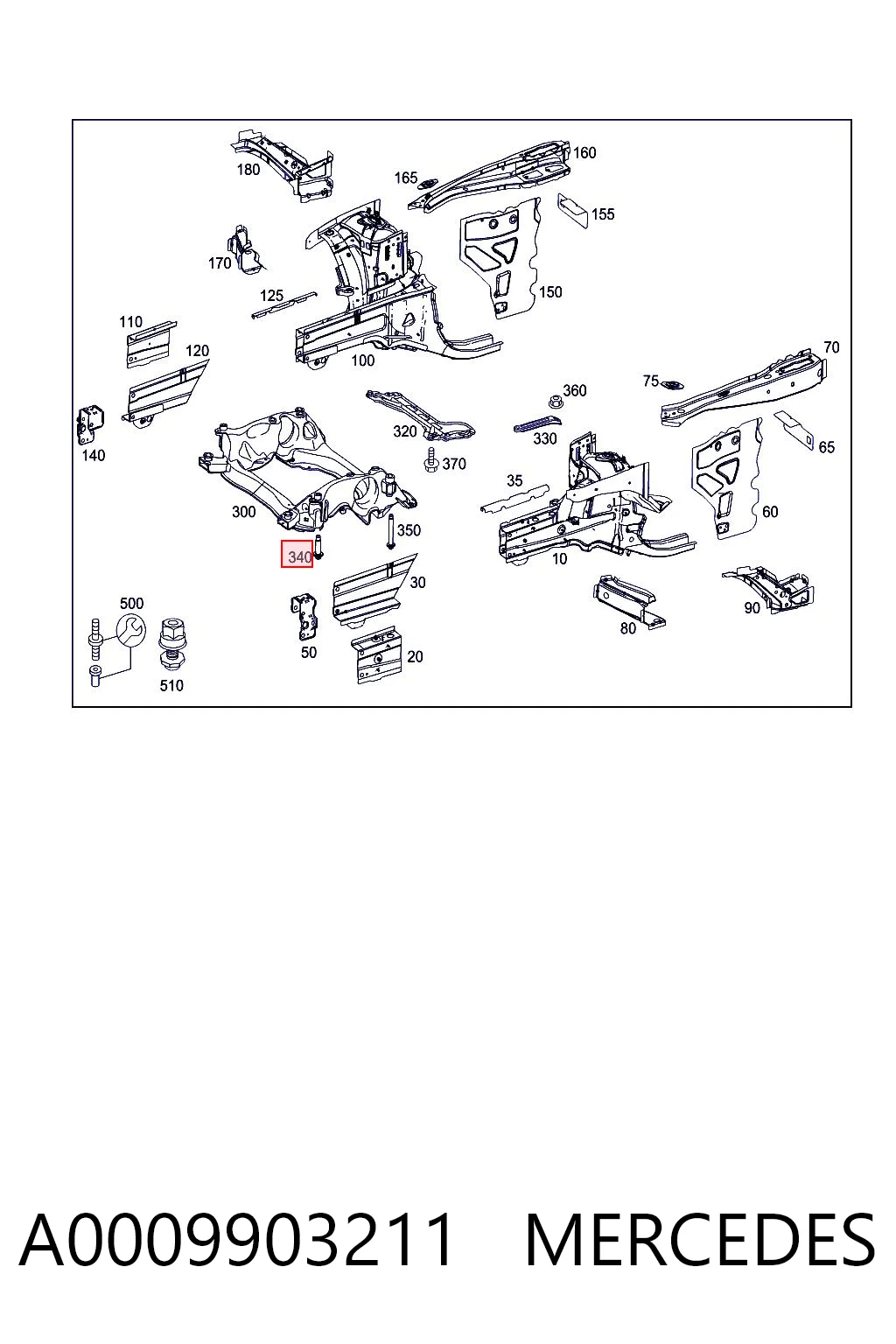 A0009903211 Mercedes