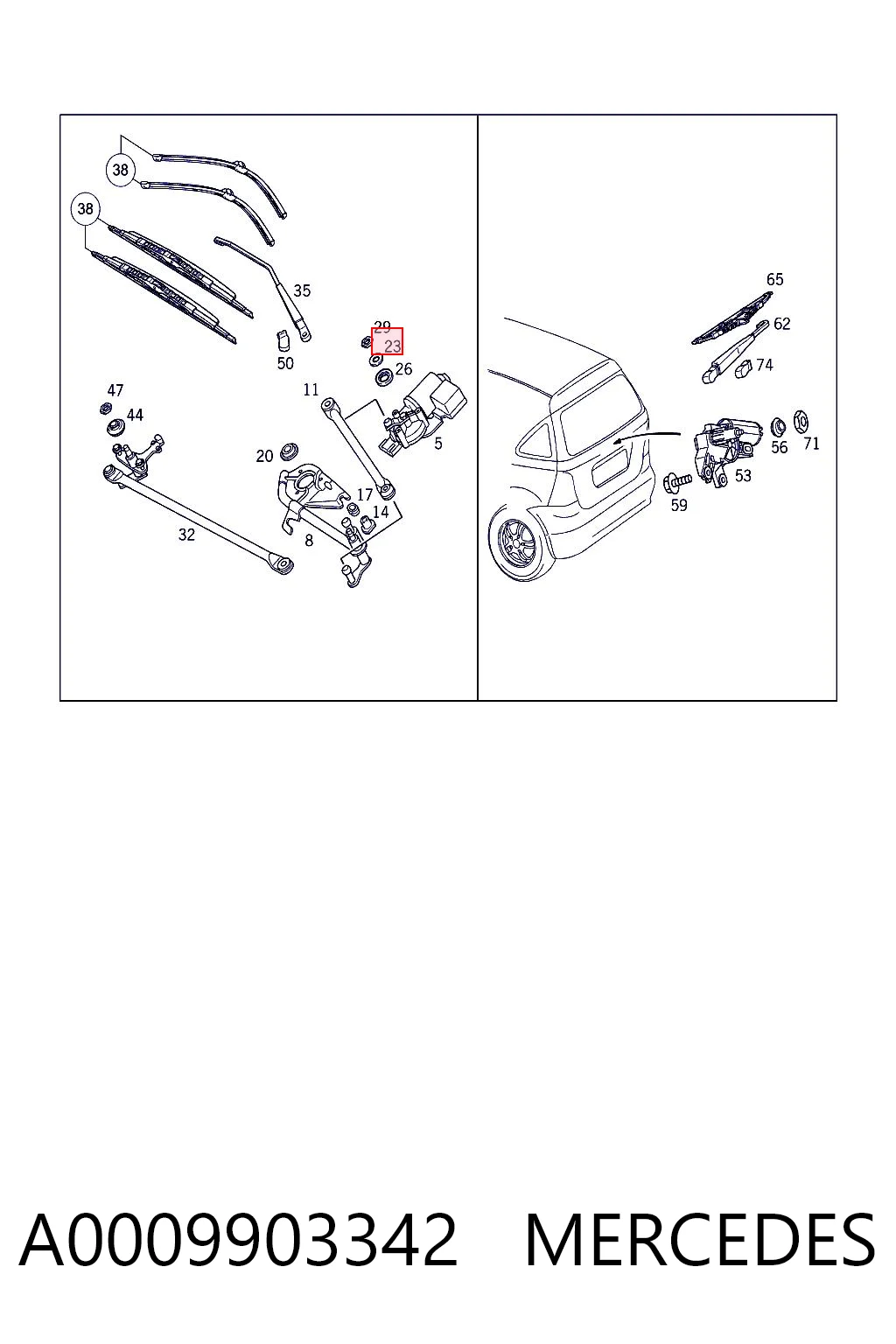 A0009903342 Mercedes