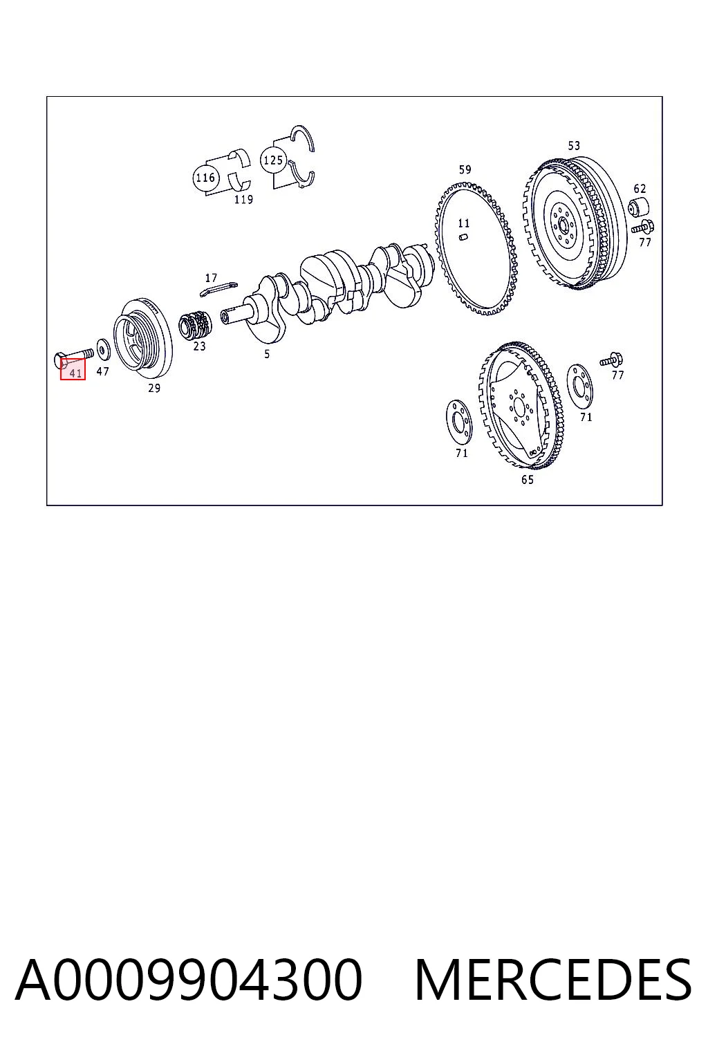 A0009904300 Mercedes